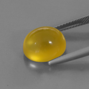 Ópalo de fuego amarillo natural de 5,30 ct, transparente, transparente / translúcido