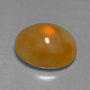 Ópalo de fuego Naranja amarillo natural de 4.87 ct, Transparente, Transparente / Translúcido
