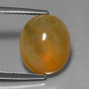 Ópalo de fuego Naranja amarillo natural de 4.87 ct, Transparente, Transparente / Translúcido