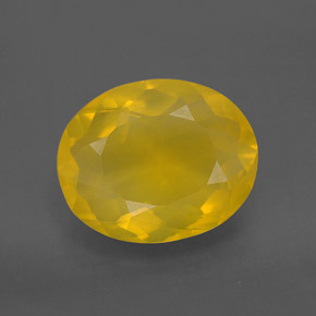 Ópalo de fuego Amarillo natural de 4.80 ct, Transparente, Transparente / Translúcido