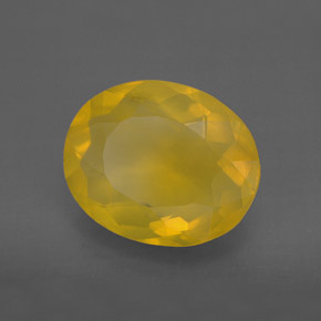 Ópalo de fuego Amarillo natural de 4.80 ct, Transparente, Transparente / Translúcido