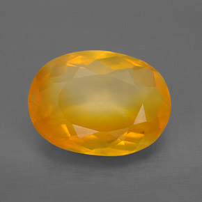 Ópalo de fuego Naranja amarillo natural de 5.11 ct, Transparente, Transparente / Translúcido