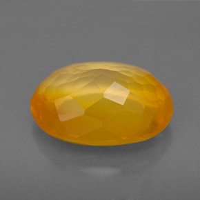 Ópalo de fuego Naranja amarillo natural de 5.11 ct, Transparente, Transparente / Translúcido