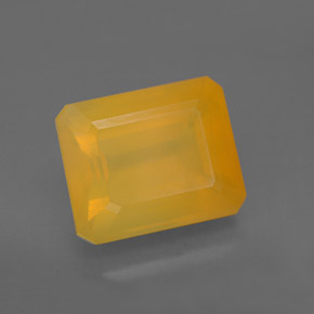 Ópalo de fuego amarillo natural de 5,30 ct, transparente, transparente / translúcido