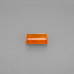 Ópalo de fuego naranja natural de 0,43 ct, transparente, transparente / translúcido