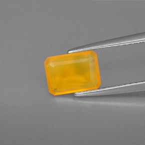Ópalo de fuego Amarillo naranja natural de 0.70 ct, Transparente, Transparente / Translúcido