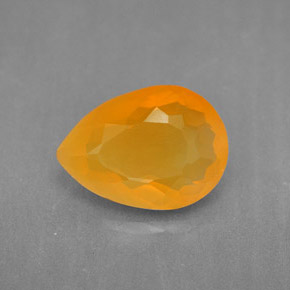 Ópalo de fuego Amarillo naranja natural de 1.89 ct, Transparente, Transparente / Translúcido