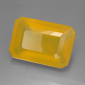 Ópalo de fuego amarillo natural de 92,13 ct, transparente, transparente / translúcido