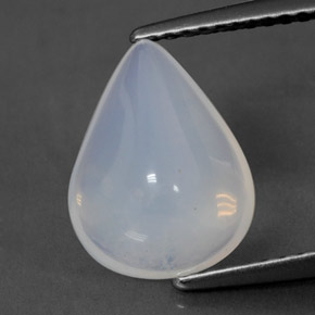 Ópalo de fuego blanco natural de 2,79 ct, transparente, transparente / translúcido