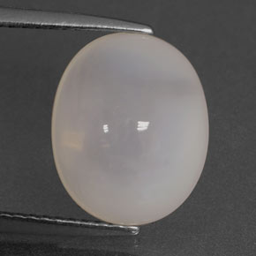 Ópalo de fuego blanco natural de 4,74 ct, transparente, transparente / translúcido