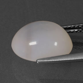 Ópalo de fuego blanco natural de 4,74 ct, transparente, transparente / translúcido