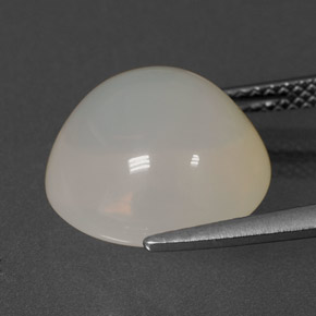 Ópalo de fuego blanco natural de 7,55 ct, transparente, transparente / translúcido