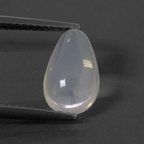 Ópalo de fuego blanco natural de 1,77 ct, en forma de pera, transparente