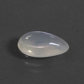 Ópalo de fuego blanco natural de 1,77 ct, en forma de pera, transparente
