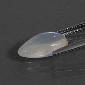 Ópalo de fuego blanco natural de 1,77 ct, en forma de pera, transparente