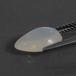 Ópalo de fuego blanco natural de 2,33 ct, en forma de pera, transparente