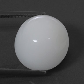 Ópalo de fuego blanco natural de 7,70 ct, corte cojín, opaco