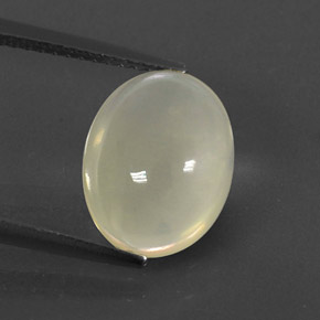 Ópalo de fuego blanco natural de 2,75 ct, corte óvalo, transparente