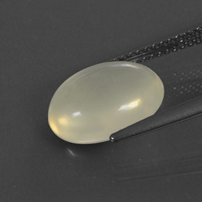 Ópalo de fuego blanco natural de 2,75 ct, corte óvalo, transparente