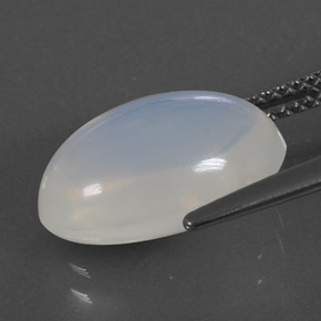Ópalo de fuego blanco natural de 4,70 ct, corte óvalo, transparente