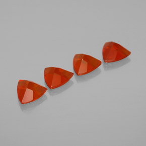 Gemas de Ópalo de fuego Naranja rojizo natural de  ct, Trillón, Transparente