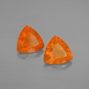 Gemas de Ópalo de fuego Naranja natural de  ct, Trillón, Transparente