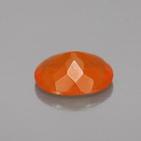 Ópalo de fuego Naranja natural de 1.32 ct, Corte Óvalo, Transparente