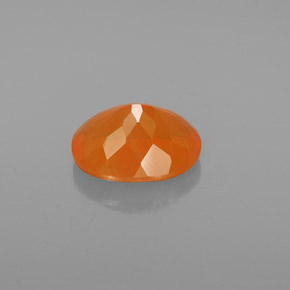 Ópalo de fuego Naranja natural de 2.10 ct, Corte Óvalo, Transparente