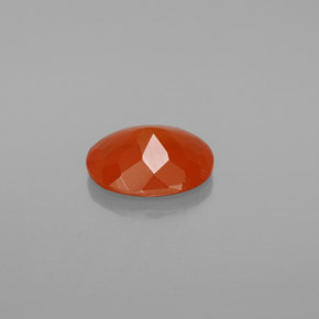 Ópalo de fuego naranja natural de 1,19 ct, corte óvalo, transparente