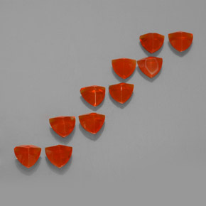 Gemas de Ópalo de fuego Naranja natural de  ct, Trillón, Transparente