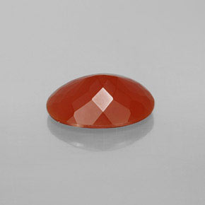 Ópalo de fuego naranja natural de 2,83 ct, corte óvalo, transparente