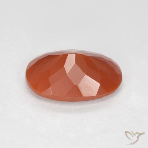 Ópalo de fuego Rojo fuego natural de 1.12 ct, Ovalada, Transparente