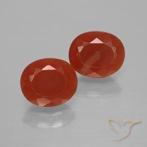 2.35ctw Natural Rojo medio Ópalo de fuego, Ovalada, Transparente