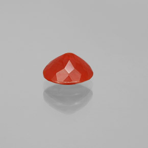 Ópalo de fuego naranja natural de 1,10 ct, corte óvalo, transparente