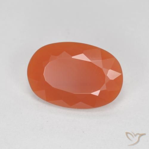 Ópalo de fuego Rojo fuego natural de 1.27 ct, Ovalada, Transparente