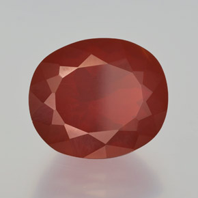 Ópalo de fuego rojo natural de 4,68 ct, transparente, transparente / translúcido