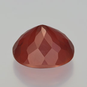 Ópalo de fuego rojo natural de 4,68 ct, transparente, transparente / translúcido
