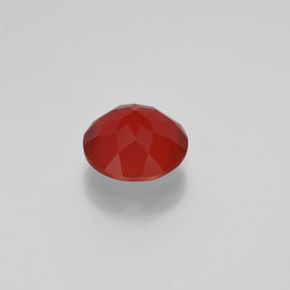 Ópalo de fuego naranja natural de 1,79 ct, corte redondo, transparente