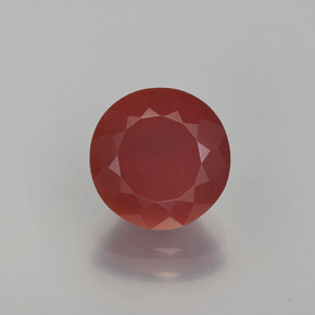 Ópalo de fuego naranja natural de 2,00 ct, corte redondo, translúcido