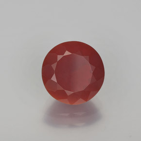 Ópalo de fuego naranja natural de 2,00 ct, corte redondo, translúcido