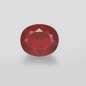 Ópalo de fuego rojo natural de 1,95 ct, transparente, transparente / translúcido