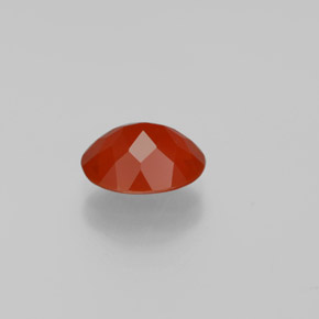 Ópalo de fuego Naranja natural de 1.29 ct, Corte Óvalo, Transparente