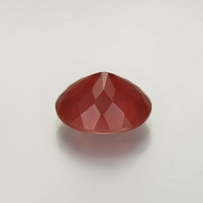 Ópalo de fuego rojo natural de 2,96 ct, transparente, transparente / translúcido