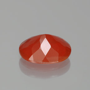 Ópalo de fuego Naranja rojizo natural de 2.13 ct, Corte Óvalo, Transparente