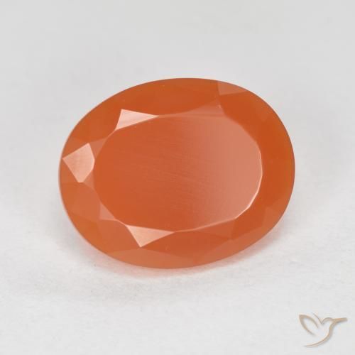 Ópalo de fuego Naranja fuego natural de 1.82 ct, Ovalada, Transparente