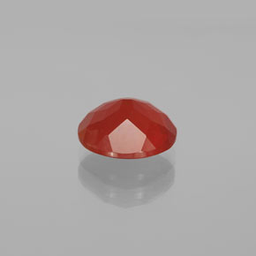 Ópalo de fuego naranja natural de 2,24 ct, corte óvalo, transparente