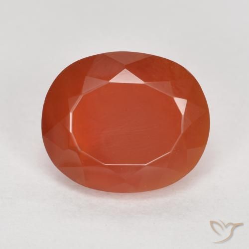 1.85ct Natural Roja Anaranjada Ópalo de fuego, Ovalada, Transparente