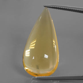 Ópalo de fuego Dorado medio natural de 18.36 ct, En forma de pera, Transparente