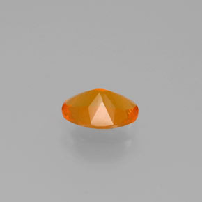 Ópalo de fuego Naranja natural de 0.77 ct, Corte Óvalo, Transparente