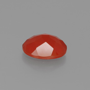 Ópalo de fuego naranja natural de 1,24 ct, corte óvalo, transparente